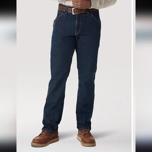 Wrangler Riggs Workwear Advanced Comfort Mens 5 Pocket Relaxed Fit Jean Sz 42x34